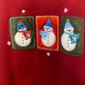 Snowman Christmas sweatshirt holiday size 3X